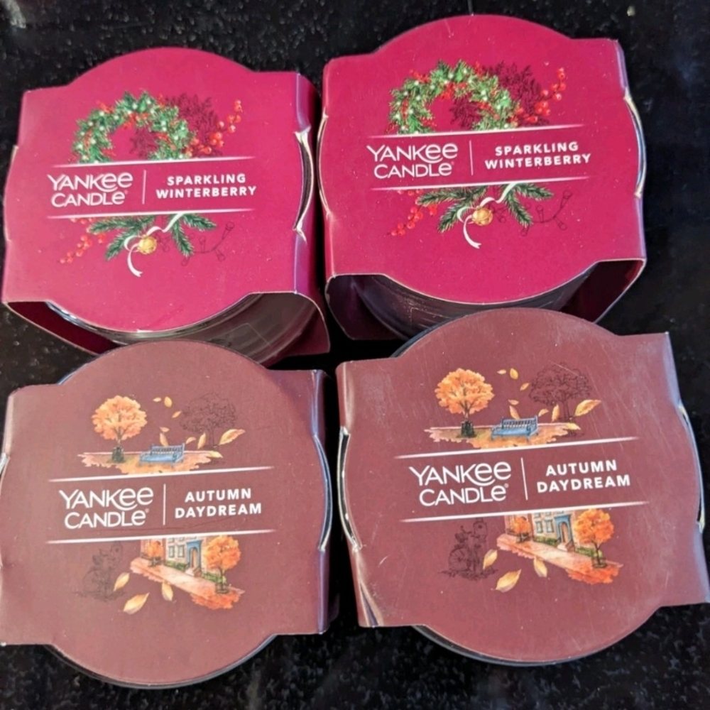 Yankee Candle Duo Mini Jars 1.3 oz - Sparkling Winterberry and Autumn Daydream